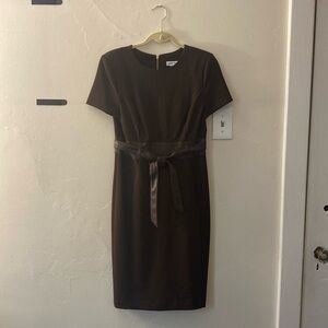 NWOT Calvin Klein Brown Dress
